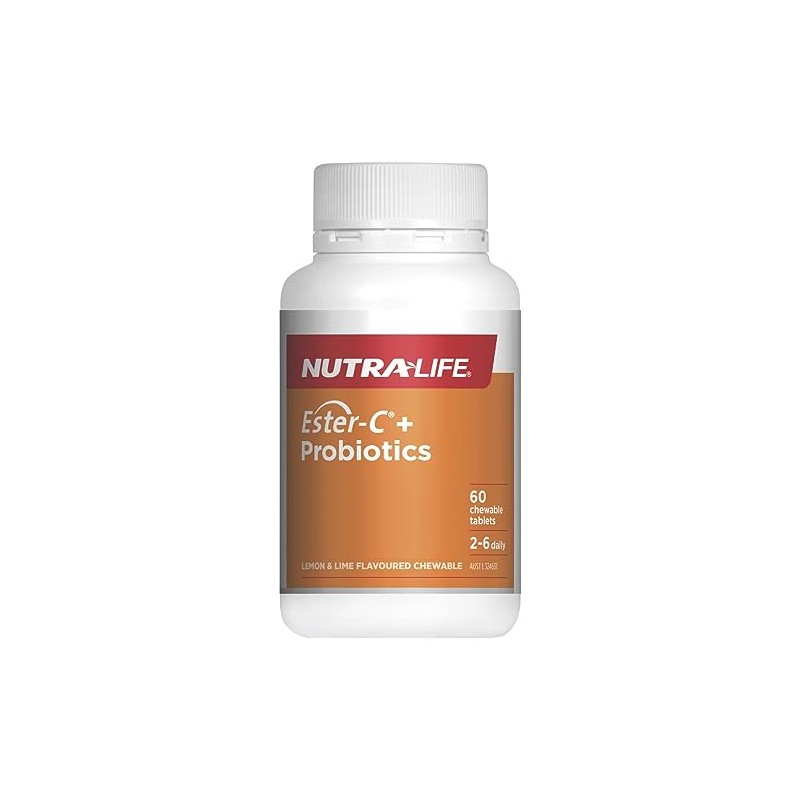 Nutralife EsterC+ PROBIOTICS 60T CHEWABLES, 60 count