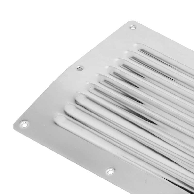 250x150mm Air Vent Louver Grill Cover Stainless Steel Duct Ventilation