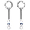 PATIKIL M10 x 50mm Lifting Shoulder Eye Bolt, 2Pcs 304