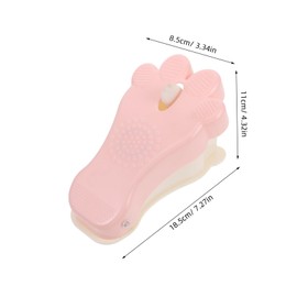 Baluue Foot Scrubber for Shower Toe Cleaning Brush with Cups Gentle Foot for Seniors Convenient Use Home and Gym for Pregnant