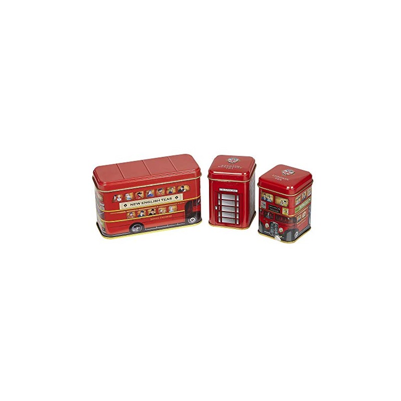 New English Teas British Traditions London Bus 3x Mini Tea