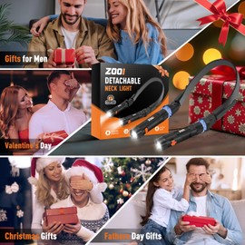 ZOOI Stocking Stuffers for Men Adults Him, Christmas Mens Gifts for Men Dad, Neck Reading Light, Mens Stocking Stuffers, Dad Gifts for Him, White Elephant Gift for Adults, Cool Gadgets Stuff