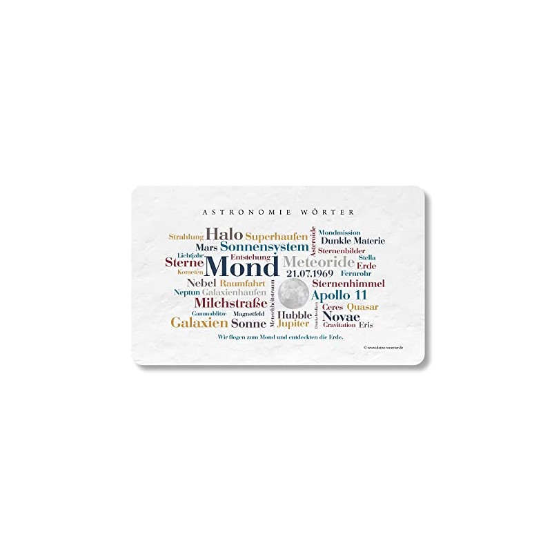Frühstücksbrettchen Astronomie Wörter