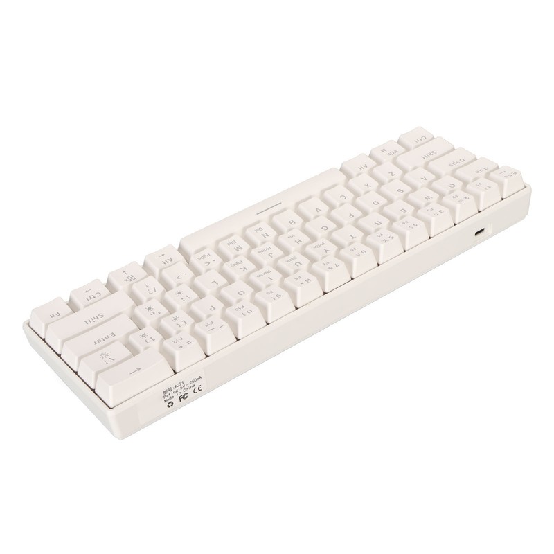 61 Key Mechanical Keyboard Portable Compact 60% Gaming Keyboard with