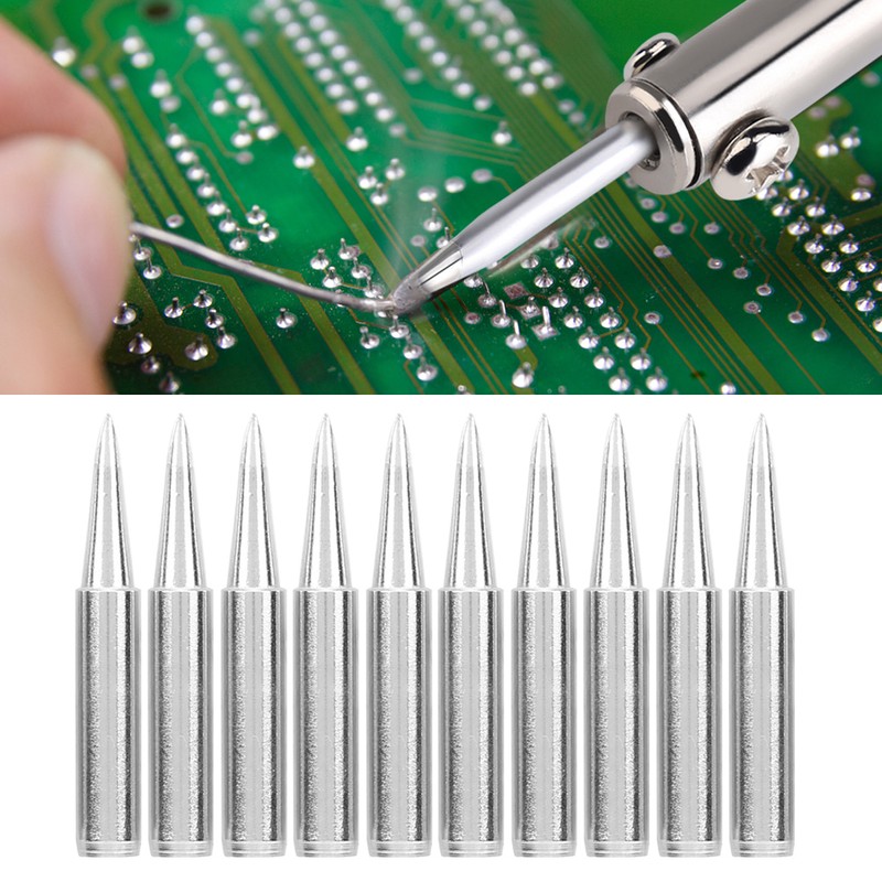 10pcs Lead Free Solder Iron Tip Set Soldering Iron Tip