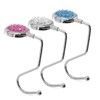 TANOSII Purse Hook Mental Clutch Holder Handbag Rhinestone Hanger for