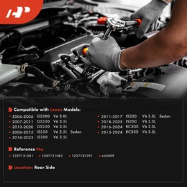 A-Premium Rear Transmission Mount Compatible with Lexus GS300 2006, GS350 2007-2011/2013-2020, IS250 2006-2015, IS300 2016-2025, IS350 2011-2025, RC300 2016-2024, RC350, Automatic Transmission, AWD