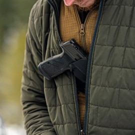 Kenai Chest Holster for a Springfield - MAS Grey/Coyote (Model - XDM 10mm/.460, Right)