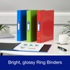 Oxford A4 Ring Binders, Red/Green/Blue, Pack of 3 Folders 40mm