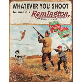 Tin Signs New Tin Signs Remington Whatever You Shoot 1412
