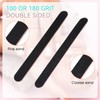 Nail Files, Pack of 20, Double-Sided 100/180 Grit Fine Nail