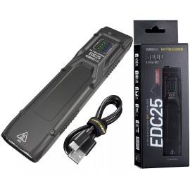 Nitecore EDC25 3000 Lumen USB-C Rechargeable Ultra Slim Tactical EDC Flashlight