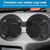 KHGUZ 4PCS Car Cup Coasters, Non-Slip Automotive Insert Cup Holder