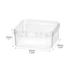 QWORK® Pack of 50 Small Square Storage Boxes with Hinged