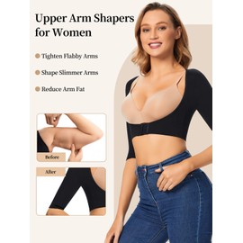 JOYSHAPER Upper Arm Shapers for Women Compression Sleeves Post Surgery Shapewear Tops Posture Corrector Arm Slimmer Vest