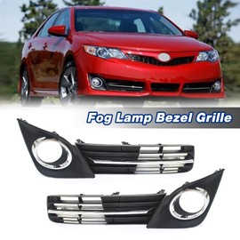 Front Fog Lights Cover Bezel Fit For 2012 2013 2014 Toyota Camry SE/SE Sport Pair Left & Right Side Replacement for 5212806290 5212706290