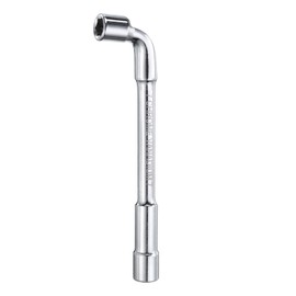HARFINGTON L Shaped Angled Hex Socket Wrench 7mm High Carbon Steel Double Ended Metric 6 Point Tubular Socket Spanner for General Repairing, Pipeline, Bicycle Car Maintenance