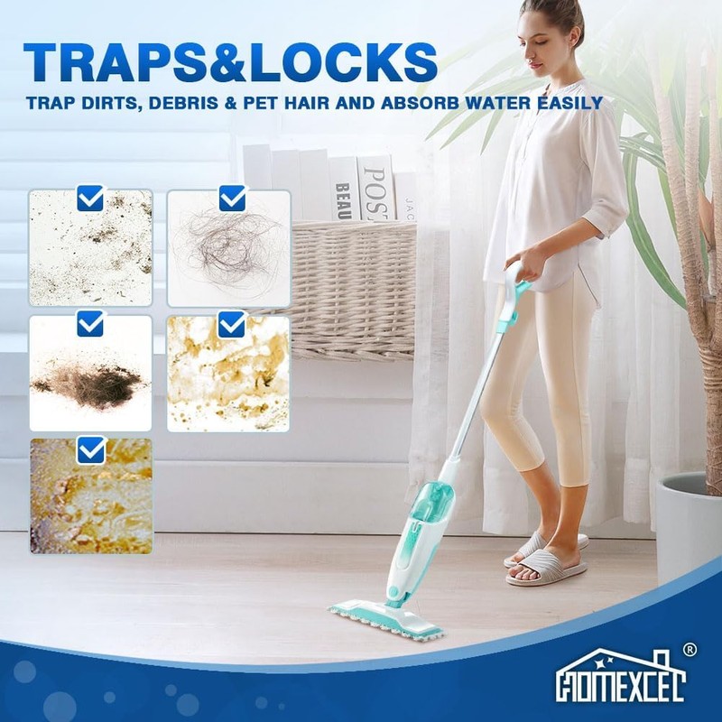 HOMEXCEL Steam Mop Replacement Pads for Shark Steam Mops S1000/S1000A/S1000C/S1000WM/and