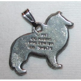 SHELTIE Shetland Sheepdog Dog Harris Fine Pewter Pendant Jewelry USA Made