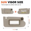 Beige Passenger Right Side Sun Visor Replacement Compatible with Nissan