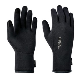 Rab Mens Power Stretch Contact Glove Black Large, Black