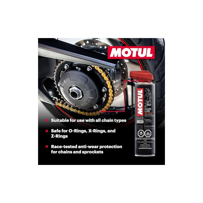 Motul Chain Care Kit Off Road - Complete Motorcycle Chain