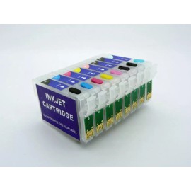 Custom made for Epson printers. Epson Photo R2880 empty refillable cartridges