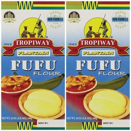 Aayans Tropiway Plantain Fufu Flour, 680g, Pack of 2