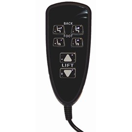 Catnapper Power Lift 6 Button Hand Control for Back, Foot, and Lift R2B 04 / 7400L-TS