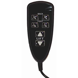 Catnapper Power Lift 6 Button Hand Control for Back, Foot, and Lift R2B 04 / 7400L-TS
