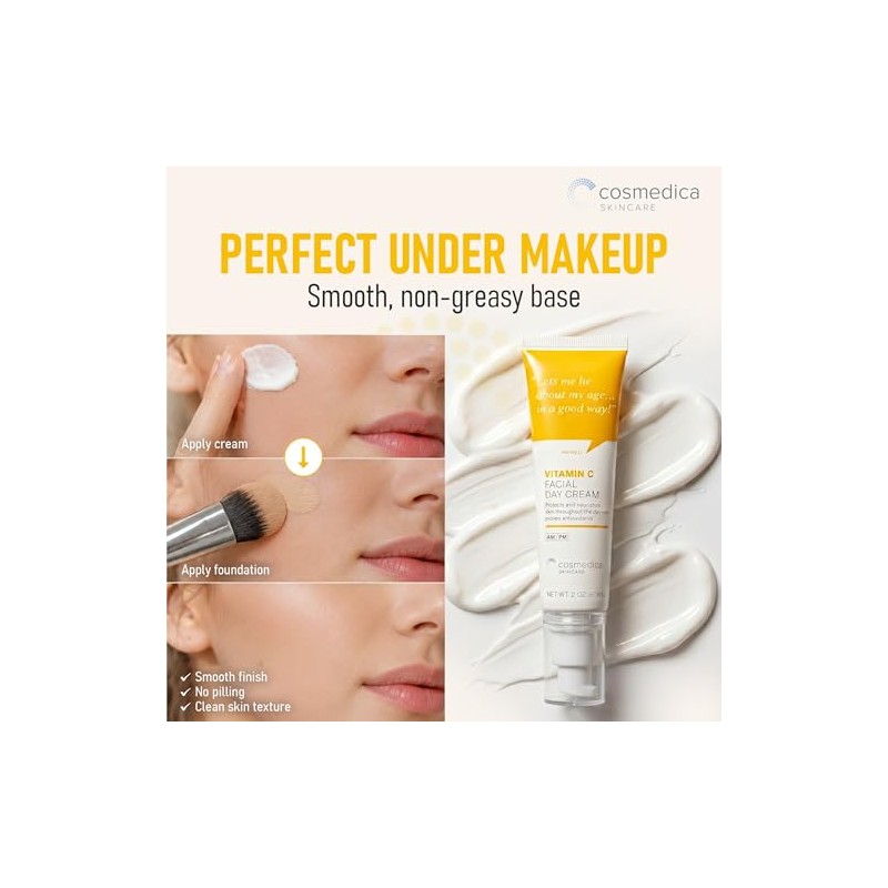Cosmedica Skincare Crema Facial Vitamina Corrige Líneas Expresión Unifica Tono