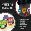 Large Edible Sugar Skulls Assorted Set of 12 - Wafer