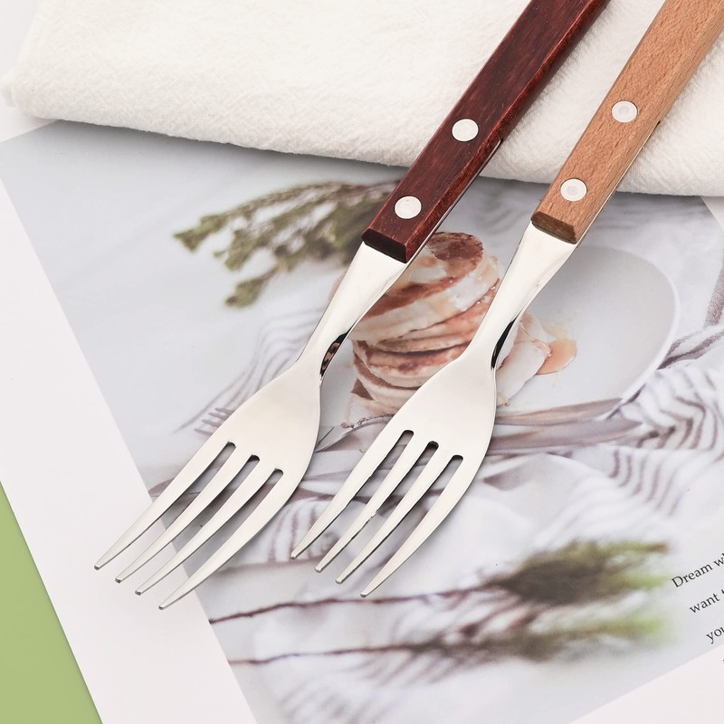 Uniturcky 8-Piece Dinner Forks Set, 304 Stainless Steel Forks with