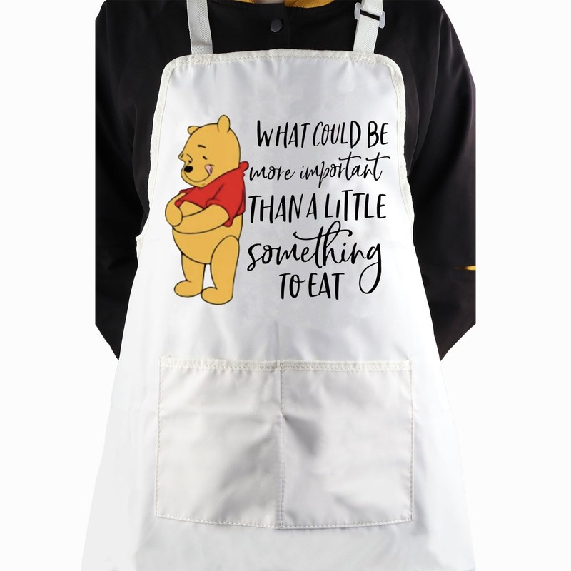 JTOUK Pooh Bear Kitchen Apron Cartoon Character Fans Gift Pooh