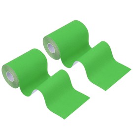 PATIKIL 16.4Ft x 4 Inch Kinesiology Tape, 2 Rolls Adhesive Cotton Sports Muscle Support Tapes Waterproof Elastic Tape for Knee Ankle Wrist Shoulder, Green