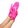 DreamHigh Women Short Satin Mittens Opera Gloves Wrist Length Gloves