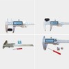 Electronic Digital Vernier Caliper Stainless Steel Measuring Tool 150mm Metric