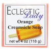 Orange Creamsicle Glycerin Soap by Eclectic Lady, 4 oz Bar