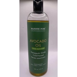 Majestic Pure Avocado Oil Therapeutic Grade 16 oz Skin|Hair|Nails|Scalp