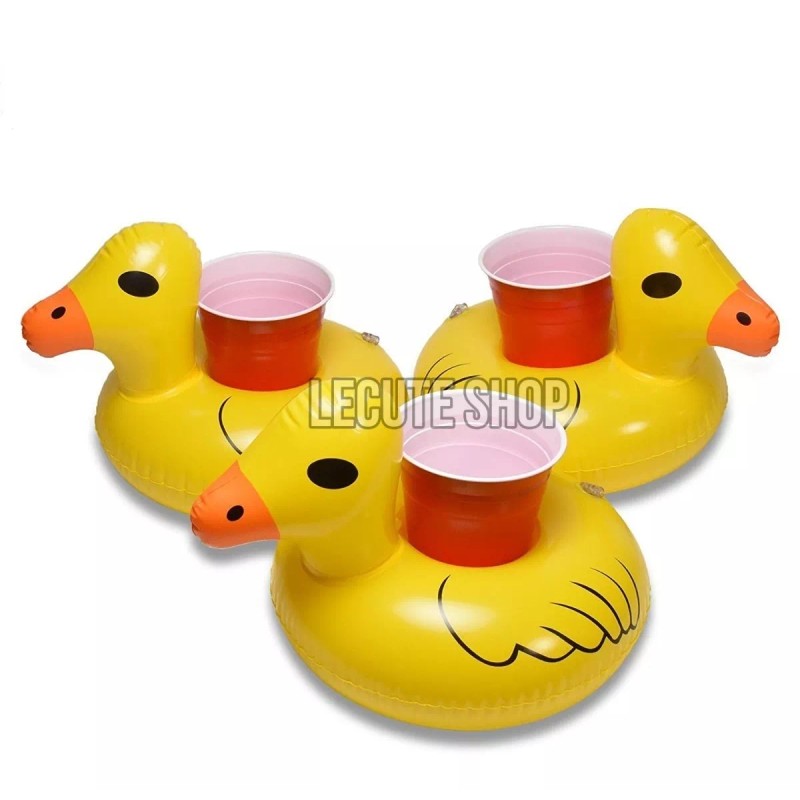 Inflatable Inflable Salvavidas Pato Porta Vaso Alberca Piscina Fiesta