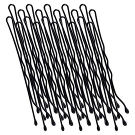 200 HAIRGRIPS TRIPLE WAVE BLACK hair grips clips SALON SLIDES BOBBY PINS