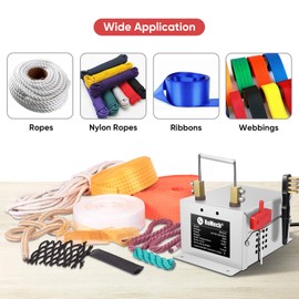 ROMECH 30W Electric Rope Cutter, Hot Knife Thermal Blade, Bench Mount Cutting Tool Kit for Braid Fabric Webbing Belting Ribbon (30W, RM-016)