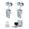 Heavy-Duty Galvanized Steel Exterior Sliding Barn Door Roller Kit, Outdoor