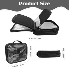 Pin Books for Collectors, Enamel Pin Display Book, Portable Pin Holder Bag, Pin Display Board with Protective Film for Display Various Pins, Brooch, PMedals (Black)