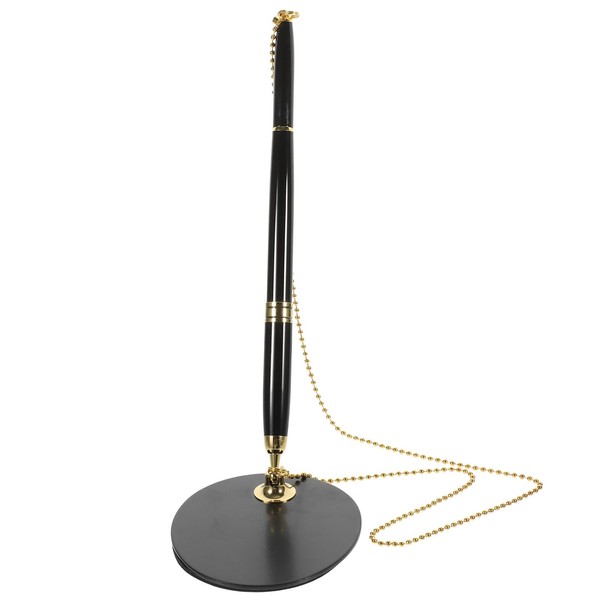 Homoyoyo Sign Pen Counter Pen with Chain Desk Ballpoint Pen