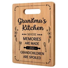 Milcier Gifts for Grandma, Christmas Gifts for Grandma, Grandma Birthday Gifts from Grandchilden, Cutting Board for Grandma Kitchen, Grandmother Grandma Mothers Day Gifts