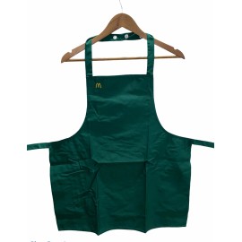 McDonald's Vintage 80s 1986 Mcdonalds Fast Food Employee Apron Uniform Green New Costume