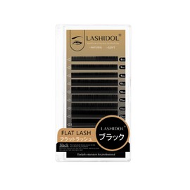 lashidol Matsueku Innovative L Curl Flat Rush Black Eyelash Extensions Dedicated Beauty Shop LD Curl Thickness 0.15 mm Length 8-15 mm Mixed (Black-015-Mix (8-15)-LD)