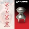 Swissmar Stainless Steel Cheese Holder - 3-Prongs Hold Cheese in