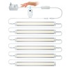 LAMPAOUS LED Dimmable Under Cabinet Lighting Kit, Hand Wave Activated